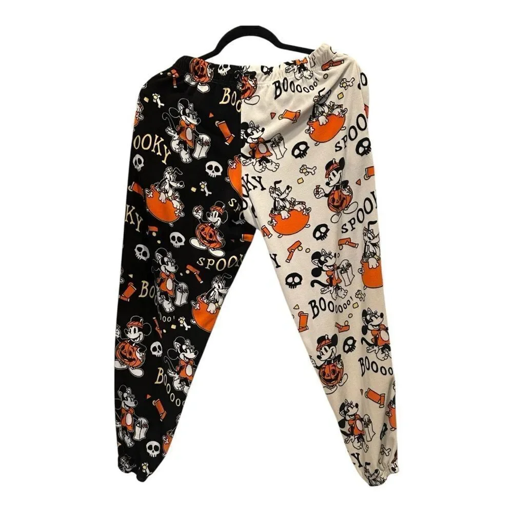 Disney’s Ladies Mickey/Minnie Halloween Sleep Jogger.Halloween Pajama Pants - - Picture 3 of 9